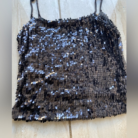 Tops - Party wear sequin black top size -small
